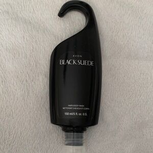 Avon Black Suede Hair & Body Wash in Black Bottle
